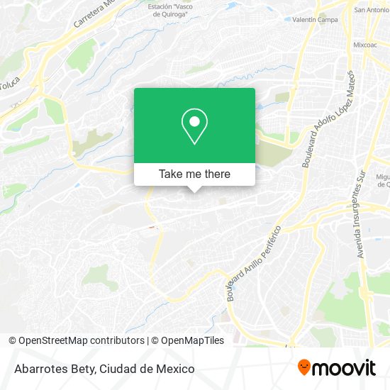 Abarrotes Bety map