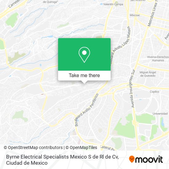 Byrne Electrical Specialists Mexico S de Rl de Cv map