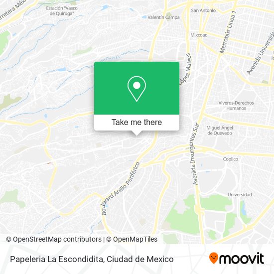Papeleria La Escondidita map