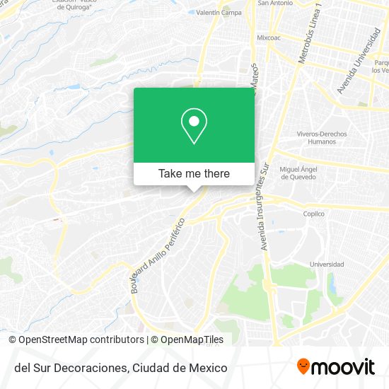 del Sur Decoraciones map