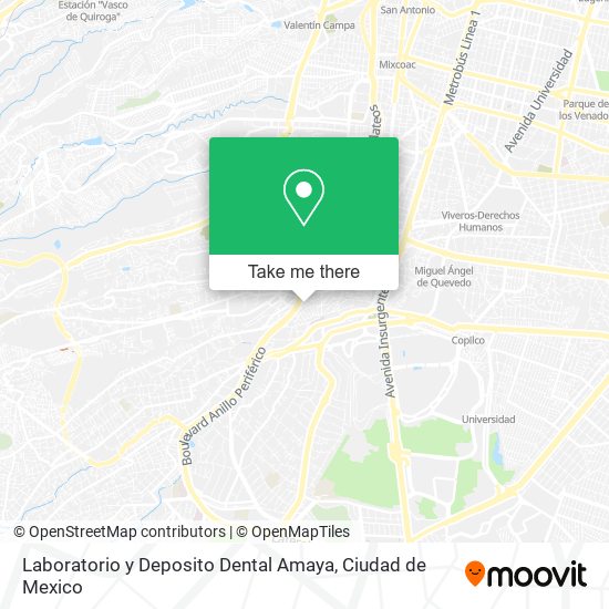 Laboratorio y Deposito Dental Amaya map