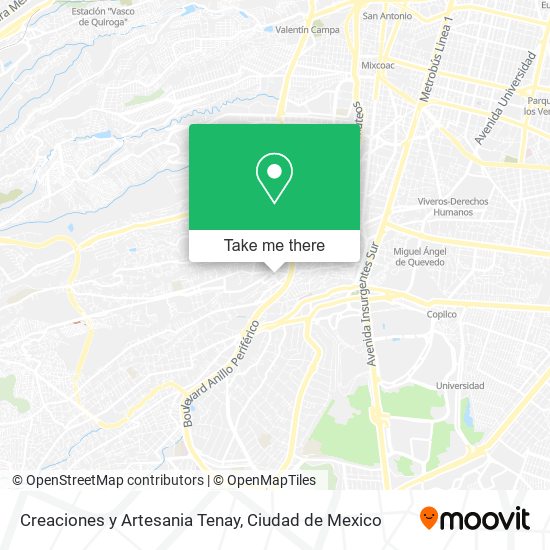 Creaciones y Artesania Tenay map