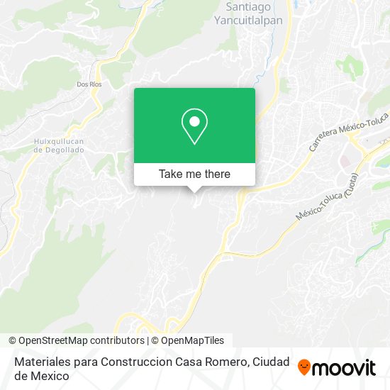 Mapa de Materiales para Construccion Casa Romero