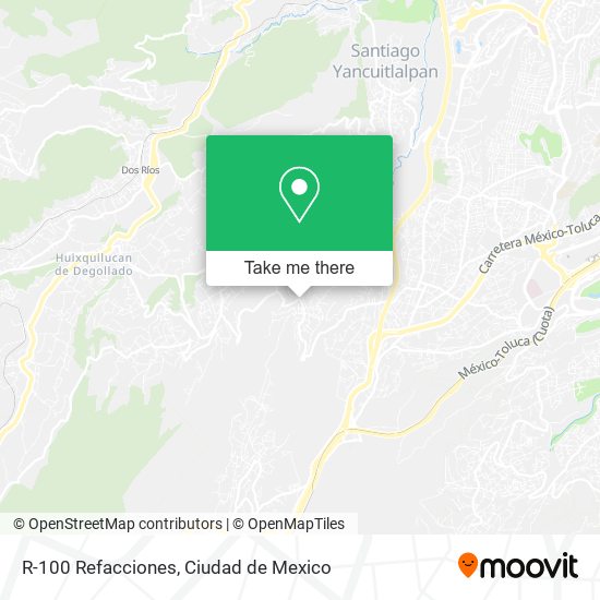 R-100 Refacciones map