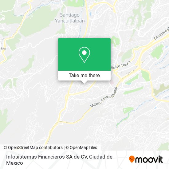 Mapa de Infosistemas Financieros SA de CV