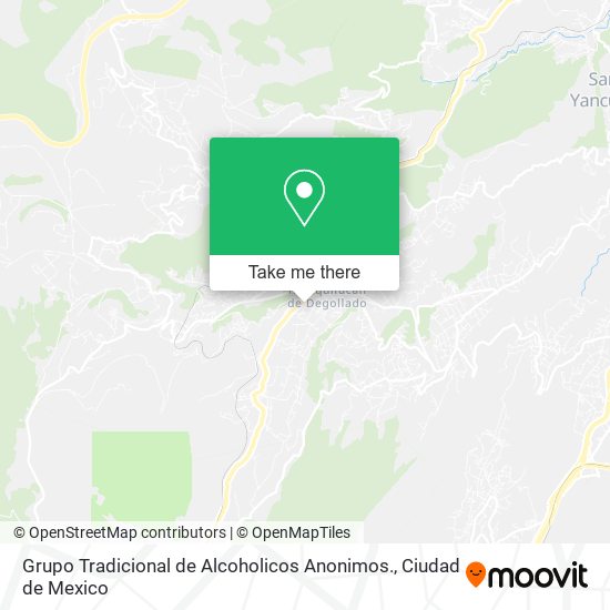 Grupo Tradicional de Alcoholicos Anonimos. map