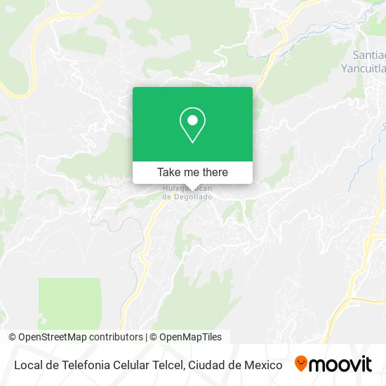 Mapa de Local de Telefonia Celular Telcel