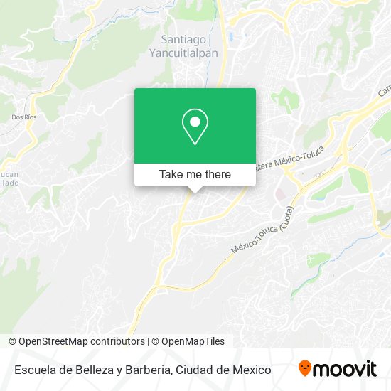 Mapa de Escuela de Belleza y Barberia