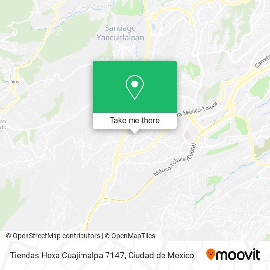 Tiendas Hexa Cuajimalpa 7147 map