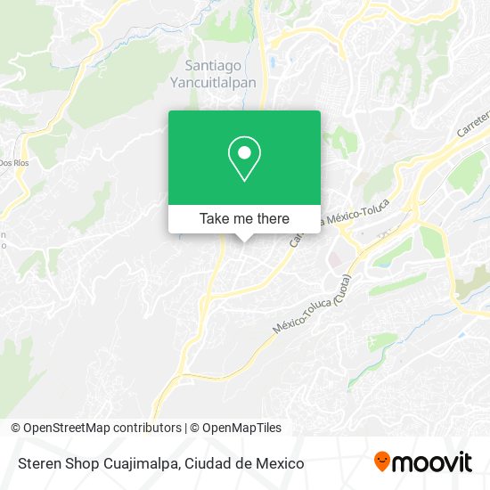 Mapa de Steren Shop Cuajimalpa