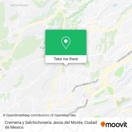 Mapa de Cremeria y Salchichoneria Jesus del Monte