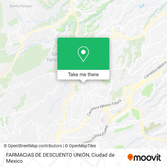 FARMACIAS DE DESCUENTO UNIÓN map