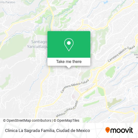 Mapa de Clinica La Sagrada Familia