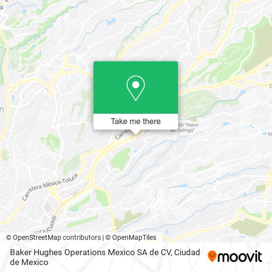 Baker Hughes Operations Mexico SA de CV map