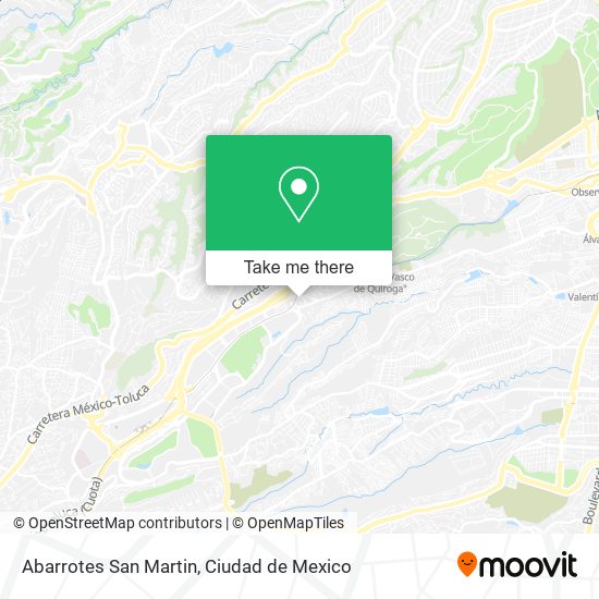 Abarrotes San Martin map