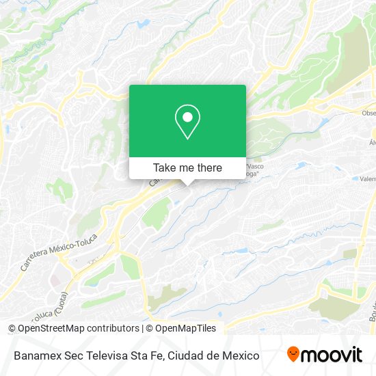 Banamex Sec Televisa Sta Fe map