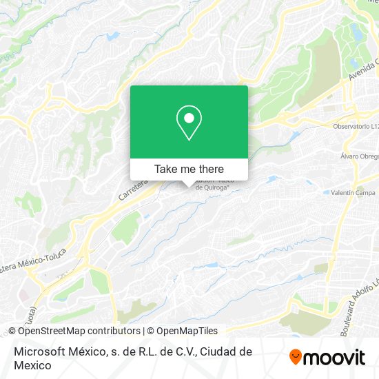 Mapa de Microsoft México, s. de R.L. de C.V.