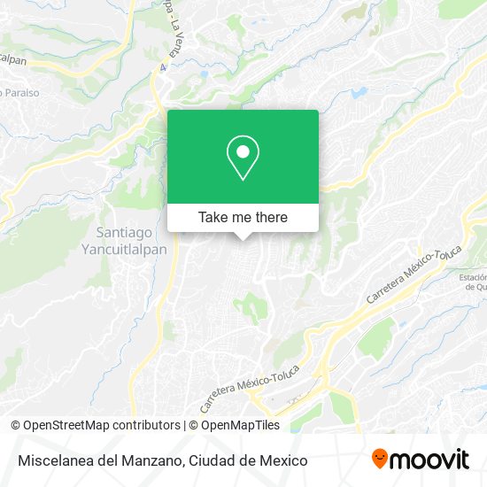 Miscelanea del Manzano map