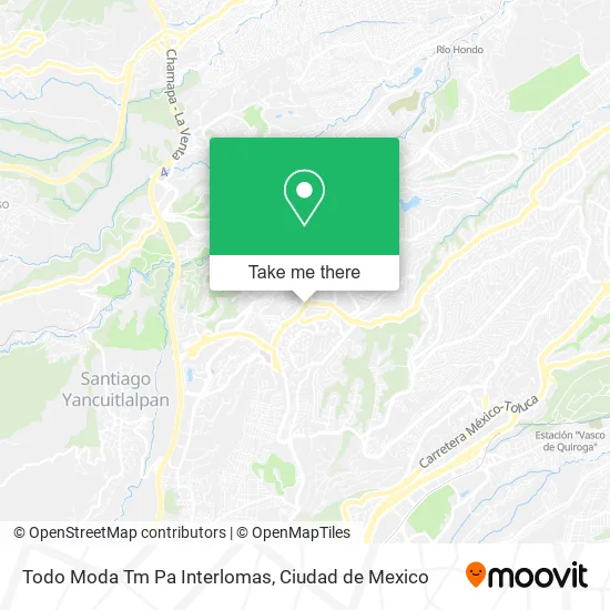 Mapa de Todo Moda Tm Pa Interlomas