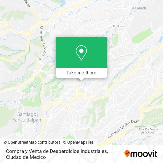 Mapa de Compra y Venta de Desperdicios Industriales