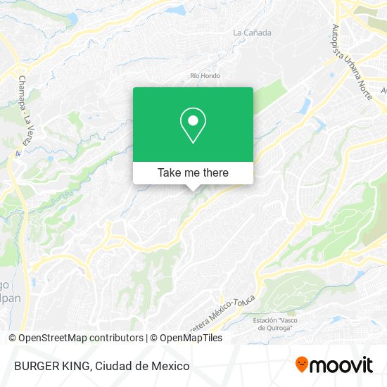 BURGER KING map