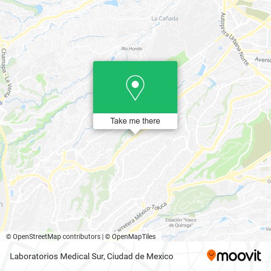 Laboratorios Medical Sur map