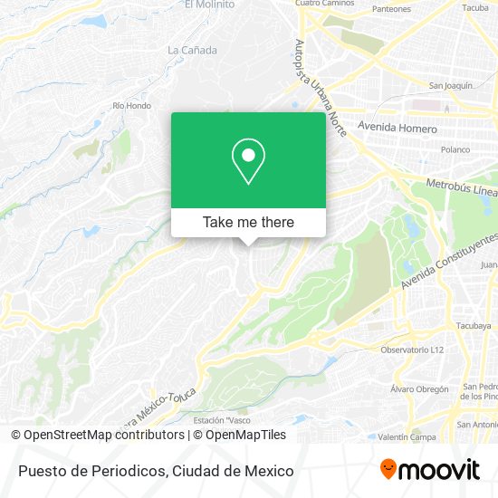 Puesto de Periodicos map