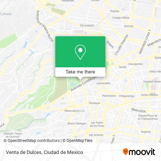 Mapa de Venta de Dulces