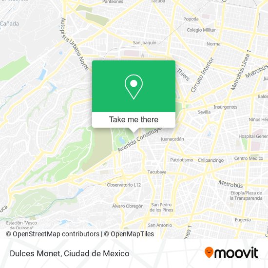 Dulces Monet map