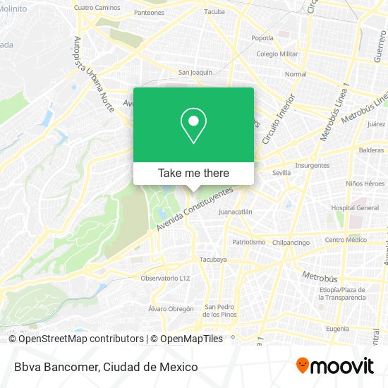 Bbva Bancomer map