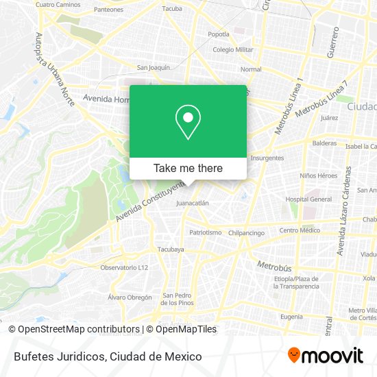 Bufetes Juridicos map