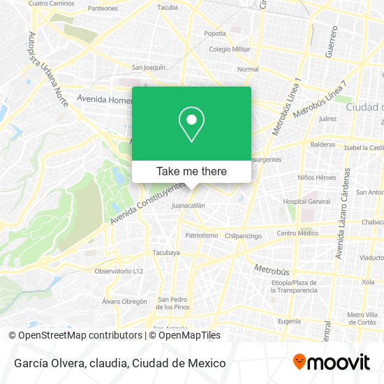 García Olvera, claudia map