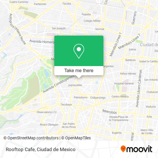 Mapa de Rooftop Cafe