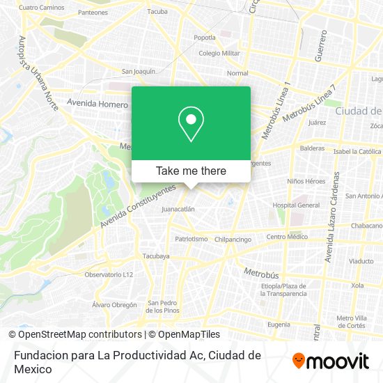 Fundacion para La Productividad Ac map