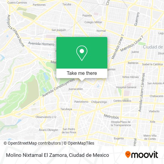 Molino Nixtamal El Zamora map