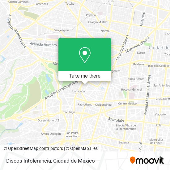 Discos Intolerancia map