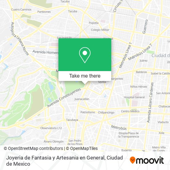 Joyeria de Fantasia y Artesania en General map