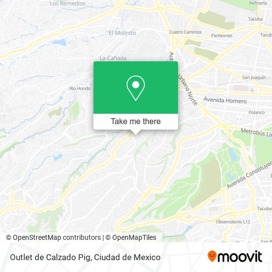 Mapa de Outlet de Calzado Pig