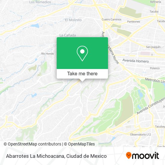 Abarrotes La Michoacana map