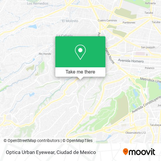 Optica Urban Eyewear map