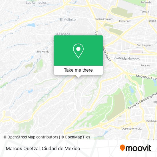 Marcos Quetzal map