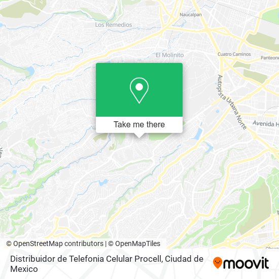 Distribuidor de Telefonia Celular Procell map