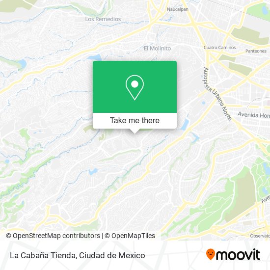 La Cabaña Tienda map