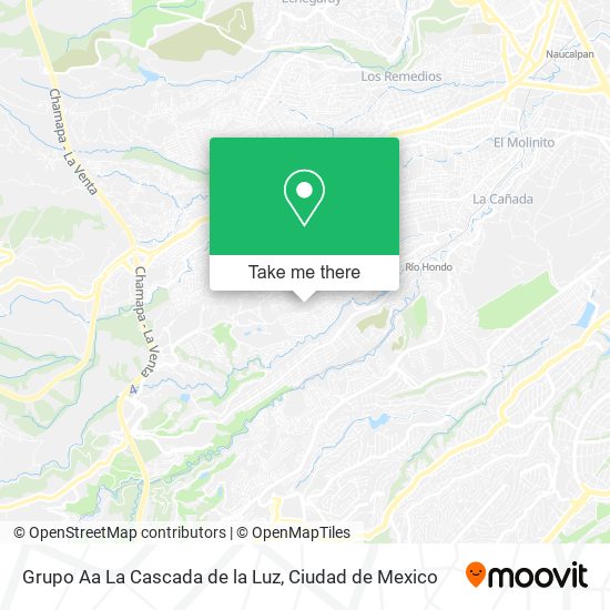 Mapa de Grupo Aa La Cascada de la Luz