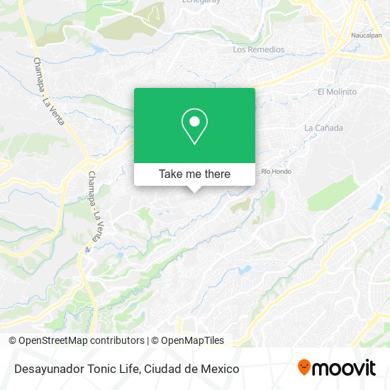 Mapa de Desayunador Tonic Life