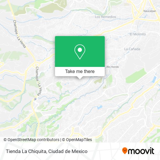 Mapa de Tienda La Chiquita