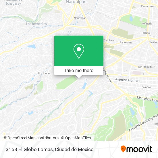 3158 El Globo Lomas map