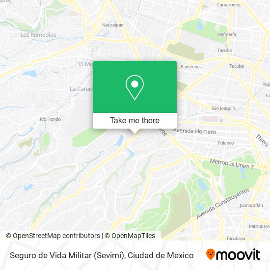 Seguro de Vida Militar (Sevimi) map