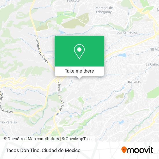 Mapa de Tacos Don Tino