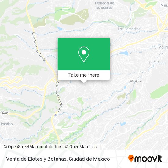 Venta de Elotes y Botanas map